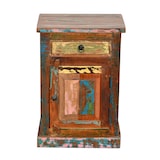 thumbnail of SIT Möbel Commode | 1 tiroir, 1 porte | Bois de récupération peint, coloré | L 55 x P 34 x H 73 cm