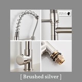 thumbnail of Björn | Gastronomie Chrom Silber Küchenarmatur| Zwei Brausen | Edelstahl Professional Wasserhahn Küche| Doppelspülbecken Restaurant