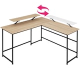 thumbnail of tectake Scrivania Melrose 140 x 130 x 76,5 cm - Industriale legno chiaro, rovere Sonoma - 404230