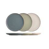 thumbnail of 4 assiettes plates PEARL - Porcelaine - 27cm