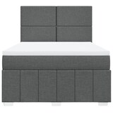 thumbnail of vidaXL Boxspringbett mit Matratze Dunkelgrau 160x200 cm Stoff