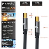thumbnail of Primewire HDTV Antennenkabel mit 4-fach Schirmung IEC-Stecker zu RF-Buchse / 75 Ohm / 135dB - 15 m