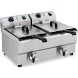 thumbnail of Royal Catering - Elektro-Friteuse - 2 x 10 Liter - Aftapkraan - 230 V