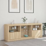 thumbnail of vidaXL Sideboard mit LED-Leuchten Sonoma-Eiche 181,5x37x67 cm