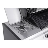 thumbnail of Tarrington House Barbecue a gas con 6+1+1 bruciatori, acciaio/acciaio inox, 172 x 59 x 116 cm, con ripiani laterali, termometro digitale, ruote, nero