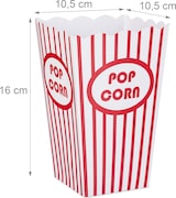 Ein gestreifter Behälter für Snacks.