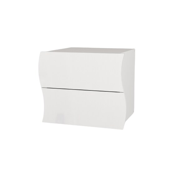Web Furniture Nanetto Kommode Melaminico ONDA  2 Cassetti 50cm bianco