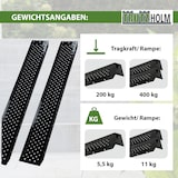thumbnail of TRUTZHOLM Auffahrrampen 160 cm 400 kg Stahl schwarz gebördelt Verladerampe Quads Rasenmäher