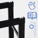 thumbnail of Kaminholzständer Keri V2 schwarz/25x60x100 cm