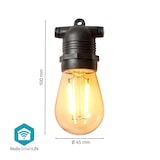 thumbnail of Nedis SmartLife-Dekorationsleuchten - Party-Lichter - Wi-Fi - Warmweiss - 10 LED's - 9.00 m - Android - Lampendurchmesser: 45 mm