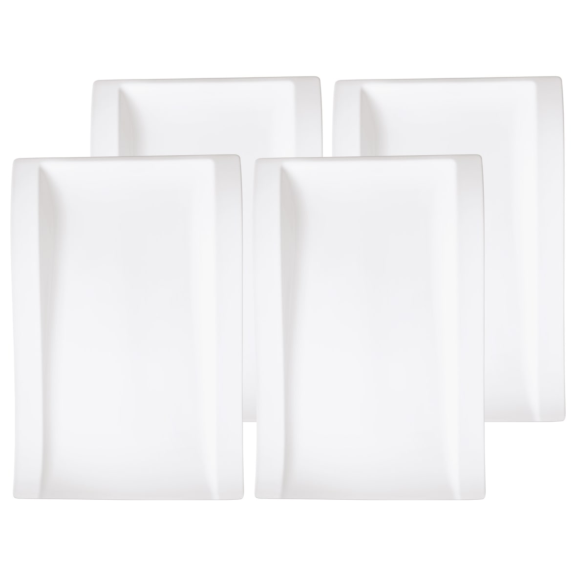 Villeroy & Boch NewWave Gourmetteller 37 x 25 cm 4er Set