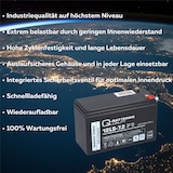 thumbnail of Q-Batteries 12LS-7.2 F1 12V 7,2Ah Blei-Vlies-Akku / AGM VRLA mit VdS
