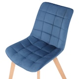 thumbnail of Esszimmerstuhl Passaic Samt blau