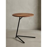 thumbnail of Beistelltisch 40x46x40cm Sheesham Holz Metall Couchtisch, Industrial Style Echtholz Tischchen Wohnzimmer, Holztisch Sofatisch Metallbeine,