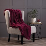 thumbnail of Heat Holders Fleecedecke/Wurfdecke 180x200cm Farbe: Claret