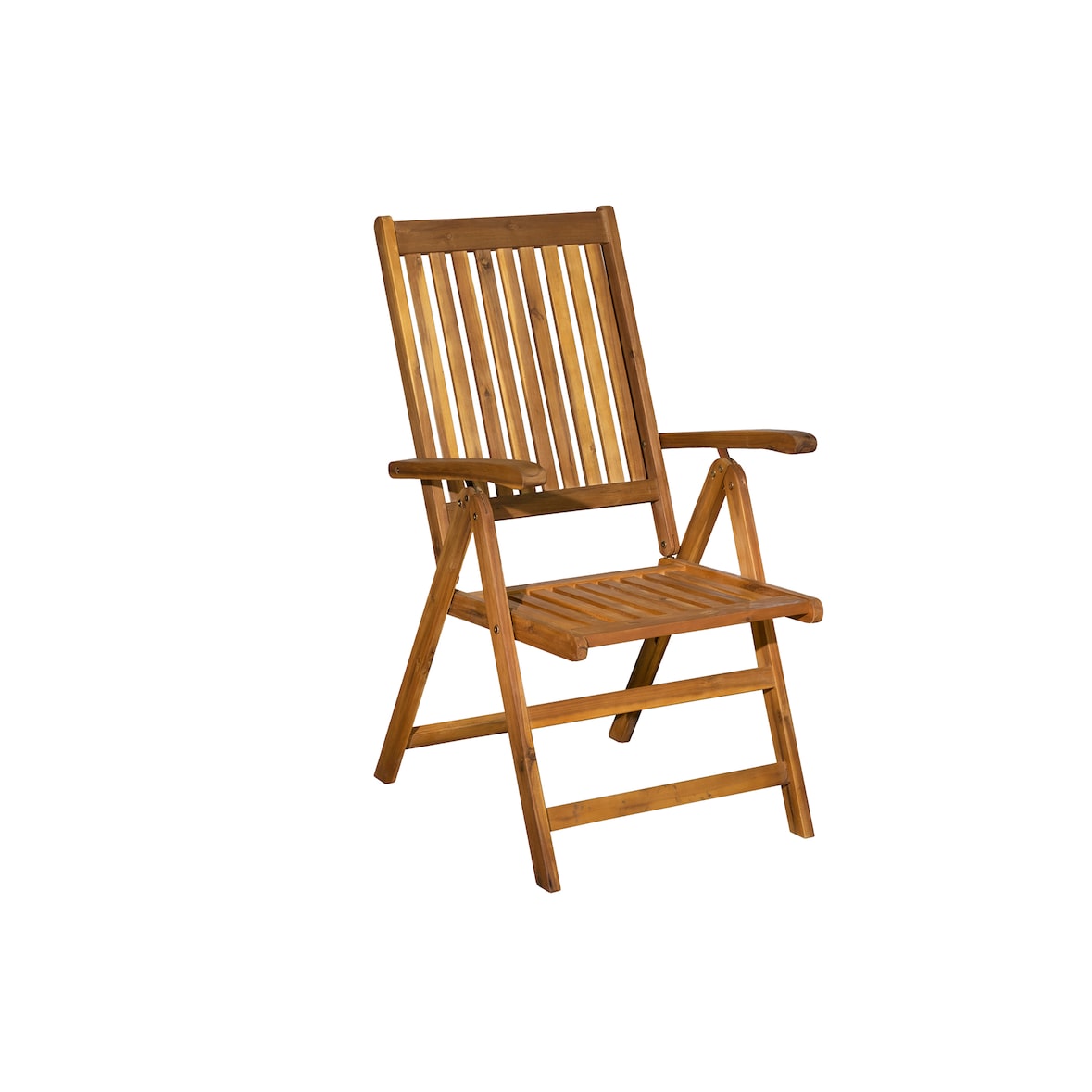 Möbilia Gartensessel 2er-Set | verstellbar & klappbar | Akazie natur | B 56 x T 74 x H 108 cm