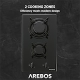 thumbnail of Cucina Piano Cottura a Gas | Vetroceramica | 2 Fuochi per Gas Naturale |