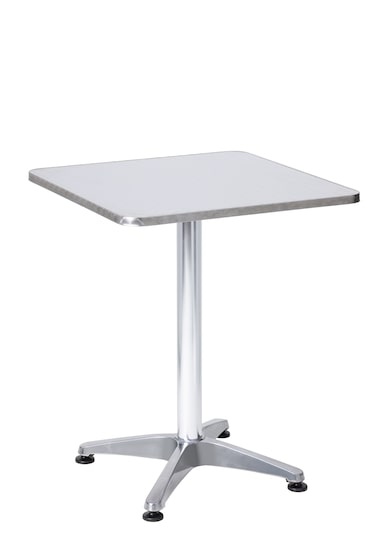 METRO PROFESSIONAL Mesa de bistrô Narni, alumínio, 60 x 60 cm, quadrada, prata