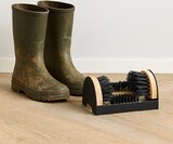 thumbnail of Relaxdays Schuhabstreifer mit Rundum-Bürsten, Fußabtreter Außenbereich, robuste Borsten, Bodenbefestigung, schwarz/natur