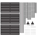 thumbnail of vidaXL Sichtschutz Schwarz 100 x 50 x 180 cm Stahl