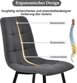 thumbnail of Essgruppe 140x80x75 mit 4 Stühlen, MDF Tischplatte Marmor-Muster, Weiß, Metallgestell, Verstellbare Tischbeine für Esszimmer und Küche