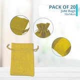 thumbnail of Sacchetti di juta Giallo Limone 10 x 14 cm Confezione 20x