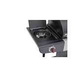 thumbnail of Tarrington House Barbecue a gas e carbone con 3 bruciatori + bruciatore laterale Carson, 42 × 96 cm, tavolino laterale, ruote, acciaio, nero