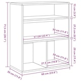thumbnail of vidaXL Bücherregal Räuchereiche 60x30x71,5 cm Holzwerkstoff