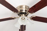 thumbnail of Deckenventilator Kisa Deluxe MA Rosenholz / Walnuss mit Licht 105