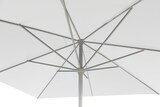 thumbnail of METRO Professional Parasol, aluminium / polyester, 3 x 3 m, UV-bescherming, waterafstotend, wit / platina