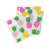 thumbnail of Cocktail-Serviette "Ananas" aus Tissue 3-lagig, 25 x 25 cm, 20 Stück