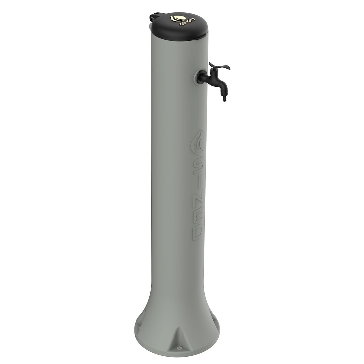 Fonte de Jardim Sined TRITONE feita de PEAD com cabide H 100 cm, rola-tartaruga