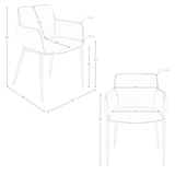 thumbnail of Angel Cerdá Silla polipiel marrón 4177C 62 x 58 x 81