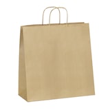 thumbnail of Borsa shopper kraft marrone manici intrecciati 35+14x40 cm per 200 unità – Gimex