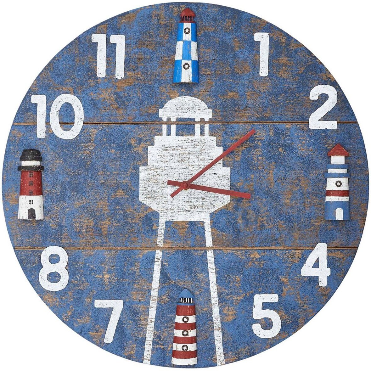 Horloge en bois Phare 50 cm Batela