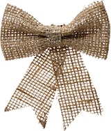 thumbnail of 1 Schleife 24cm Jute Optik Geschenkschleifen Weihnachtsschleifen Dekoschleifen festliche Dekoration Weihnachten braun