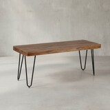 thumbnail of Esszimmer 120 x 45 x 40 cm Sitzbank BAGLI Massiv-Holz Sheesham Holz-Bank Natur-Produkt Küchenbank im