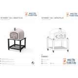 thumbnail of MF - Forno a Lenha de Obra para Exterior Modelo KITAWAY (Branco - 120 x 120 x 170 cm) – Isolado com Cortiça e 3 Mantas Cerâmicas