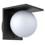 thumbnail of Lumisky Lámpara de pared con sensor solar BOLLY 1000LM Acero Negro