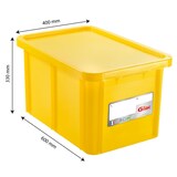 thumbnail of GILAC Bac renforcé HACCP 600 x 400 + couvercle - 55 L - Jaune G119918