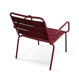 thumbnail of Oviala Set van 2 paarse metalen relaxfauteuils met voetensteun