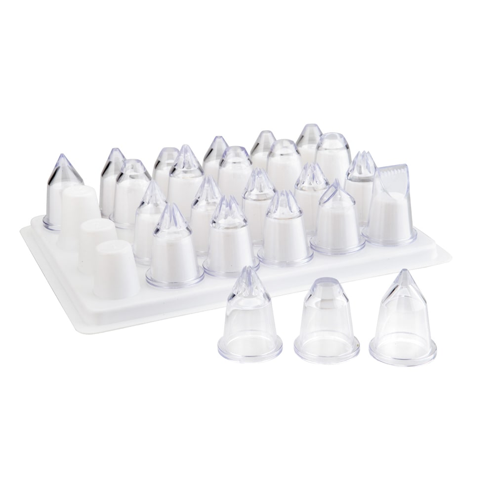 Lot de 24 douilles à pâtisserie en acrylique transparent Lacor