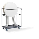 thumbnail of Stehtisch Transportwagen klein, Hammerschlag, 95x63x120cm (BxTxH), T90110