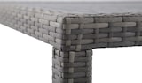 thumbnail of METRO Professional Mesa de comedor gastro Barbados, aluminio/ ratán PE, 130 x 90 x 74 cm, tablero aspecto madera, resistente a la intemperie, piedra