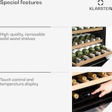 thumbnail of Klarstein Vinoline 30 Built-In Uno Weinschrank | 30 Flaschen | integrierbar | LED | leise Schwarz