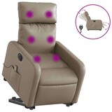 thumbnail of vidaXL Massagesessel mit Aufstehhilfe Elektrisch Cappuccino Kunstleder