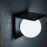 thumbnail of Lumisky Lámpara de pared con sensor solar BOLLY 1000LM Acero Negro