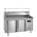 thumbnail of Table à pizza avec module pour garniture  PT1200 + GVC38-150