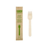 thumbnail of MONOUSO - Holz Gabel Einweg Verpackt 16cm (25 Stück)