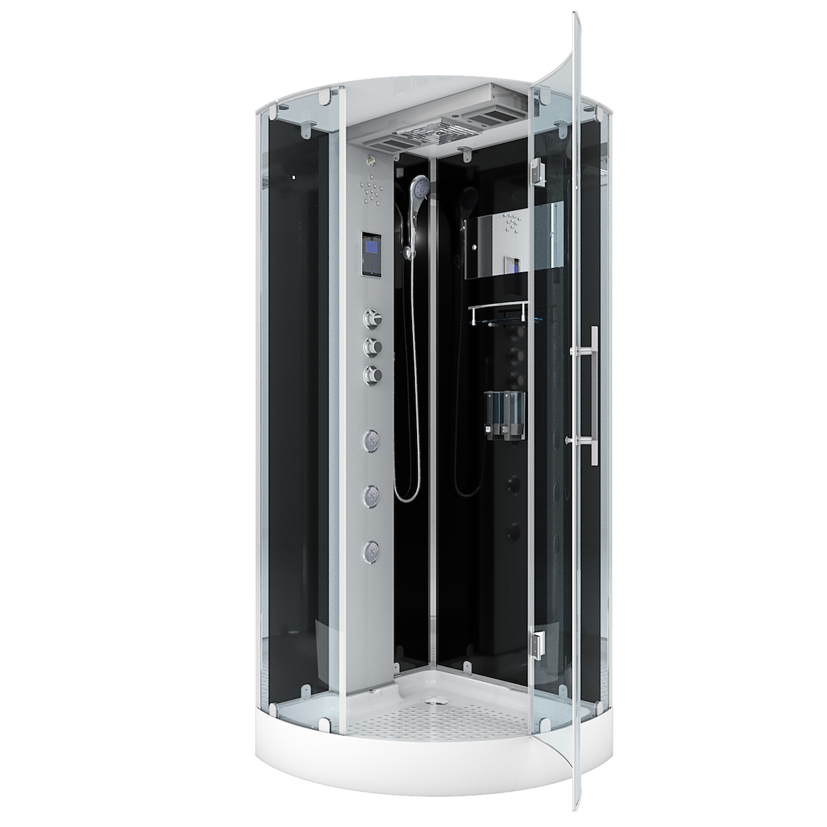 AcquaVapore D37-13R1 Dusche Duschtempel Komplett Duschkabine -Th. 90x90 OHNE 2K Scheiben Versiegelung